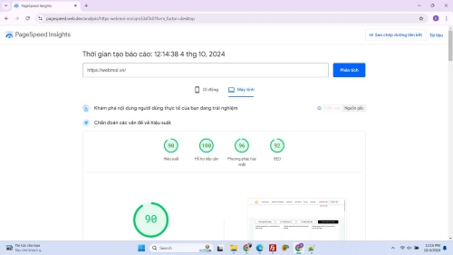 Kiểm tra tốc độ tải trang