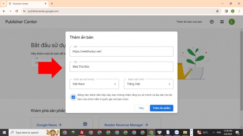 Nhập url thêm ấn bản vào Google News 02