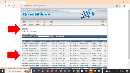 Quản lý Reseller Hosting trên DirectAdmin