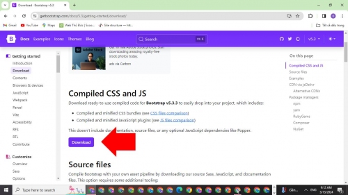 Tải Bootstrap trực tiếp Tải Bootstrap trực tiếp