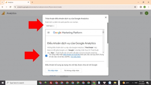 Thỏa thuận điều khoản dịch vụ của Google Analytics Thỏa thuận điều khoản dịch vụ của Google Analytics