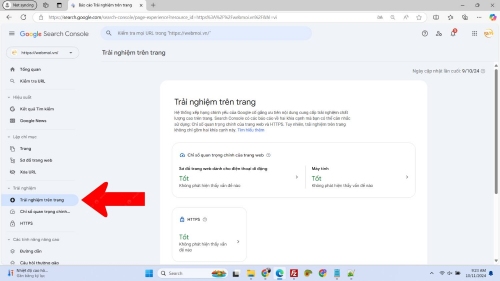 Trải nghiệm trên trang Trải nghiệm trên trang