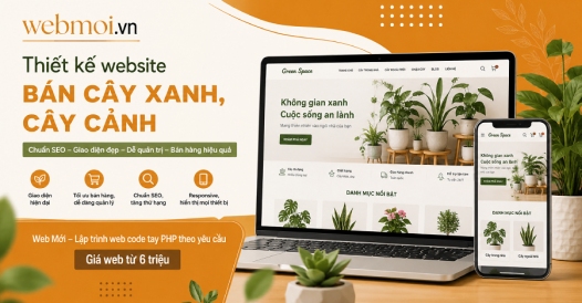 Thiết kế website Bán Cây xanh, cây cảnh
