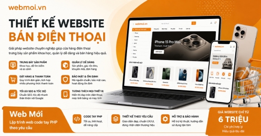 Thiết kế website Bán Điện thoại