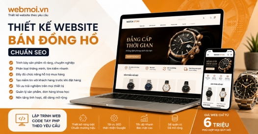 Thiết kế website Bán Đồng hồ
