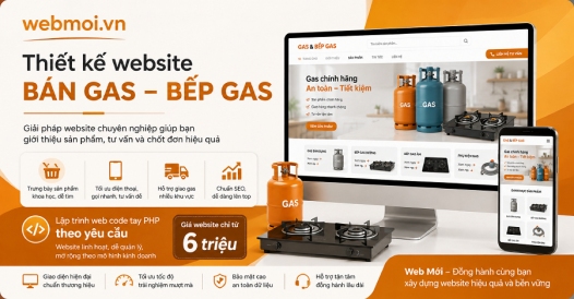 Thiết kế website Bán Gas, Bếp Gas