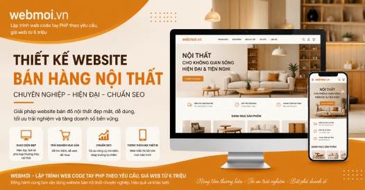 Thiết kế website Bán hàng Nội thất, Bán đồ nội thất