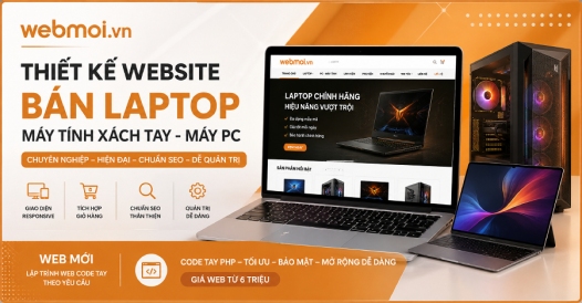 Thiết kế website Bán laptop - máy tính xách tay - máy PC