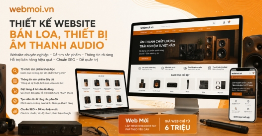 Thiết kế website Bán Loa, Bán Thiết bị âm thanh Audio