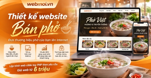 Thiết kế website Bán phở