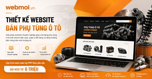 Thiết kế website Bán Phụ Tùng Ô Tô