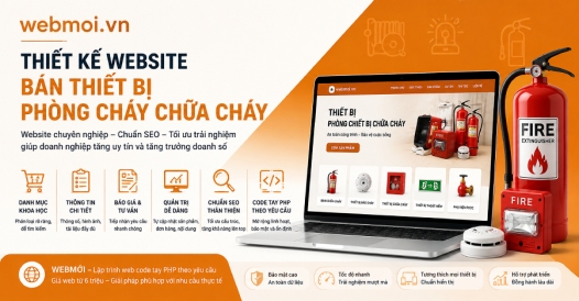 Thiết kế website Bán Thiết bị Phòng cháy, Chữa cháy