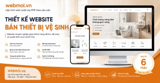 Thiết kế website Bán Thiết bị vệ sinh