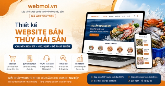 Thiết kế website Bán Thủy Hải Sản