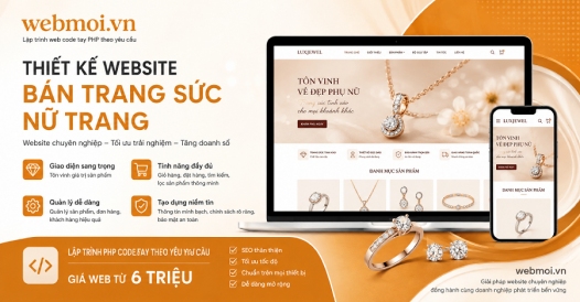 Thiết kế website Bán trang sức nữ trang