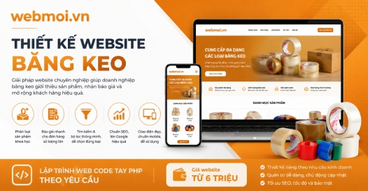 Thiết kế website Băng keo