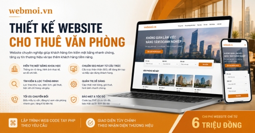 Thiết kế website Cho thuê văn phòng