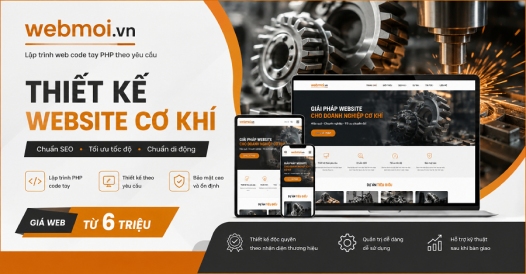 Thiết kế website Cơ Khí