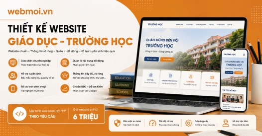 Thiết kế website Giáo dục - Trường học