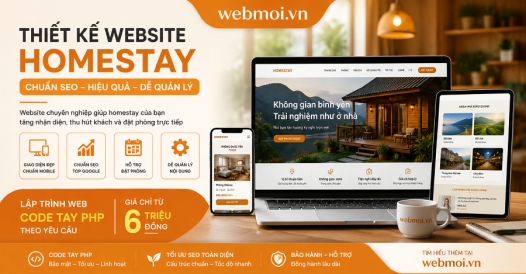 Thiết kế website Homestay