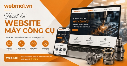 Thiết kế website Máy công cụ