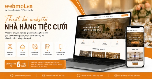 Thiết kế website Nhà hàng tiệc cưới