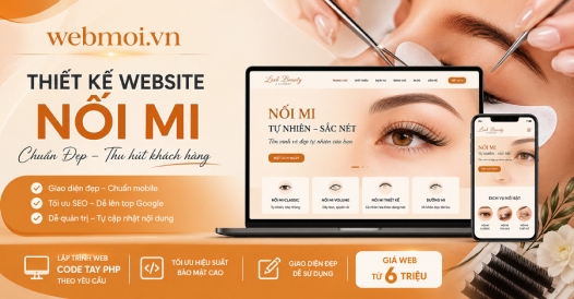 Thiết kế website Nối mi