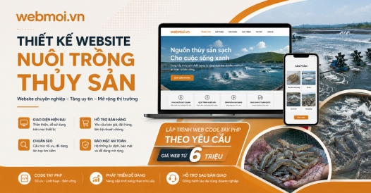 Thiết kế website Nuôi trồng Thủy Sản