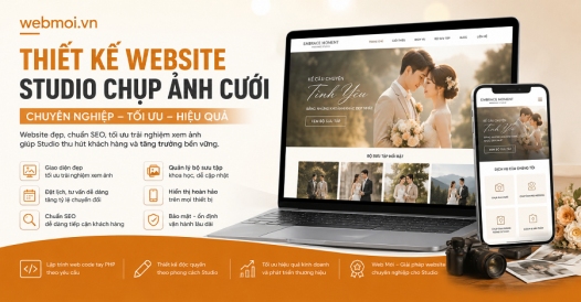 Thiết kế website Studio -  Chụp ảnh cưới