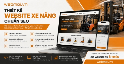 Thiết kế website Xe nâng