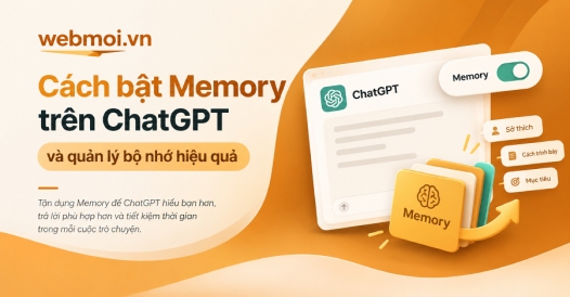 Cách bật Memory trên ChatGPT