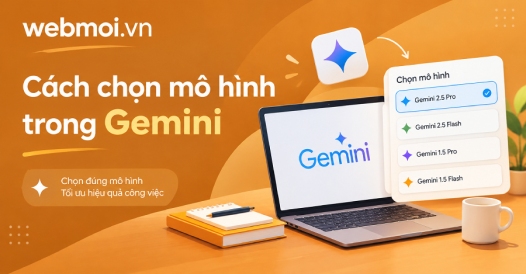 Cách chọn mô hình trong Gemini