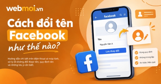 Cách đổi tên Facebook như thế nào?