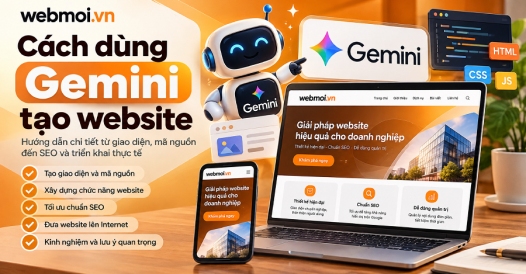 Cách dùng Gemini tạo website