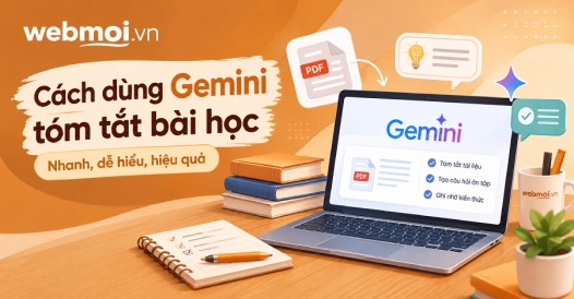 Cách dùng Gemini tóm tắt bài học