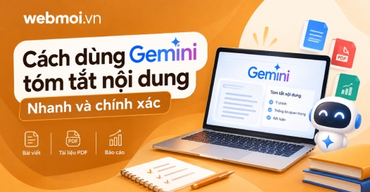 Cách dùng Gemini tóm tắt nội dung