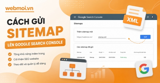 Cách gửi sitemap lên Google Search Console