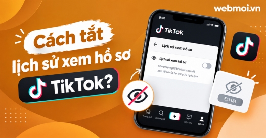 Cách tắt lịch sử xem hồ sơ TikTok?