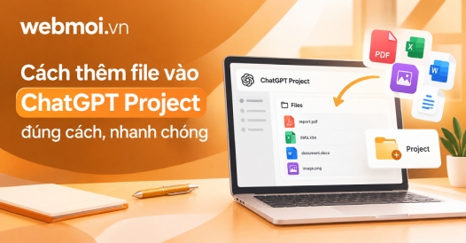 Cách thêm file vào ChatGPT Project