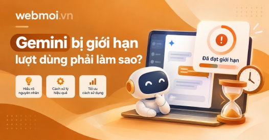 Gemini bị giới hạn lượt dùng phải làm sao?