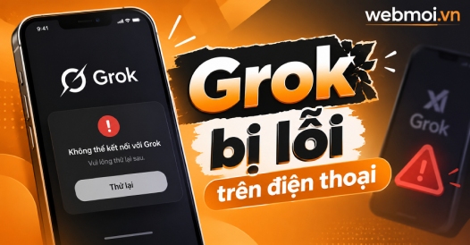 Grok bị lỗi trên điện thoại
