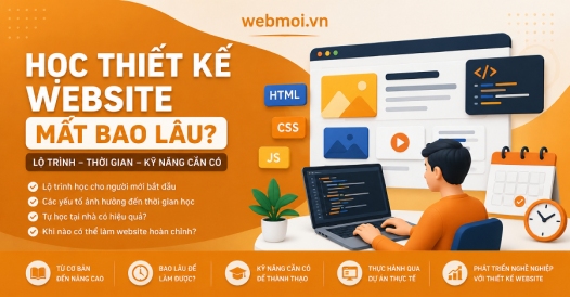 Học thiết kế website mất bao lâu để làm được?