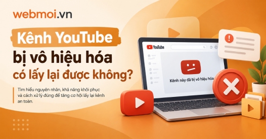 Kênh YouTube bị vô hiệu hóa có lấy lại được không?