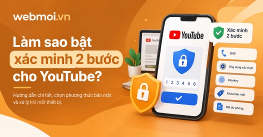 Làm sao bật xác minh 2 bước cho YouTube?