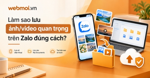 Làm sao lưu ảnh/video quan trọng trên Zalo?