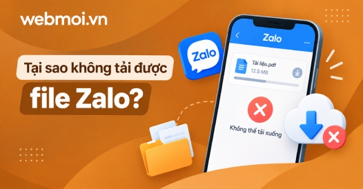 Tại sao không tải được file Zalo?