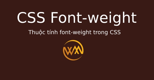 Thuộc tính font-weight trong CSS