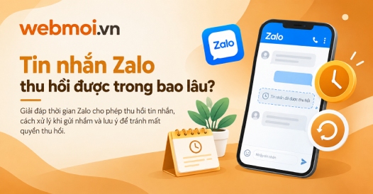 Tin nhắn Zalo thu hồi được trong bao lâu?
