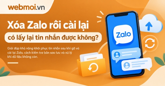Xóa Zalo rồi cài lại có lấy lại tin nhắn được không?