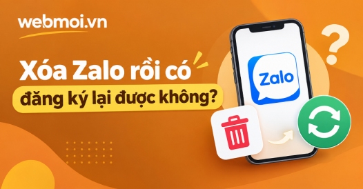 Xóa Zalo rồi có đăng ký lại được không?